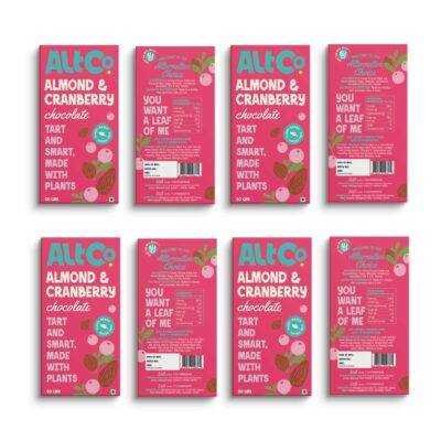 Pack of 8 cranberry chocolate